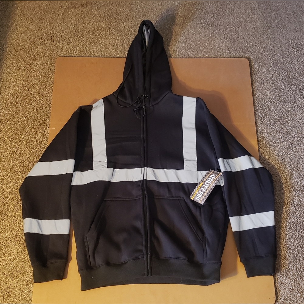 Utility Pro Comfortable Fit Hi Vis Safety Sweatshirt Hoodie Class 3 - UHV424